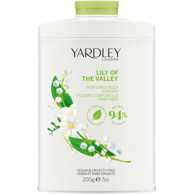 Yardley - Lily of the Valley - 200 g - Talc Yardley - Lily of the Valley - 200 g - Talc