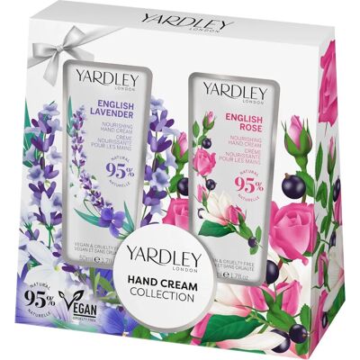 Yardley London Handcreme-Set mit englischer Lavendel- und Rosen-Handcreme - 2x50ml Yardley London Handcreme-Set mit englischer Lavendel- und Rosen-Handcreme - 2x50ml