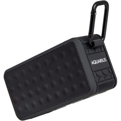 Aquarius Black Waterproof Bluetooth Speaker - High-Quality Sound Aquarius Black Waterproof Bluetooth Speaker - High-Quality Sound