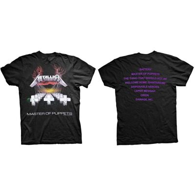 Metallica Master Of Puppets T-Shirt Unisexe XL - Musique Metallica Master Of Puppets T-Shirt Unisexe XL - Musique