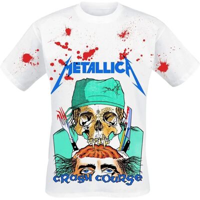 Metallica Snabbkurs I Hjärnkirurgi Vit S - T-Shirt Metallica Snabbkurs I Hjärnkirurgi Vit S - T-Shirt