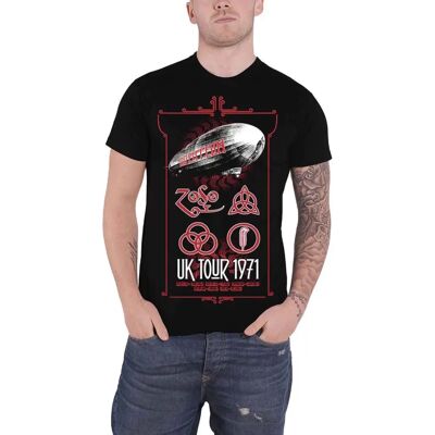 Led Zeppelin UK Tour 1971 Svart S - T-Shirt Led Zeppelin UK Tour 1971 Svart S - T-Shirt