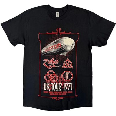 Plugged Sweden - Led Zeppelin UK Tour '71 - XX-Large - Black - T-Shirt Plugged Sweden - Led Zeppelin UK Tour '71 - XX-Large - Black - T-Shirt
