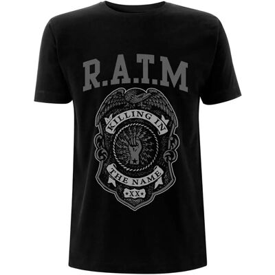 Rage Against The Machine Svart Police Badge T-shirt XL Rage Against The Machine Svart Police Badge T-shirt XL