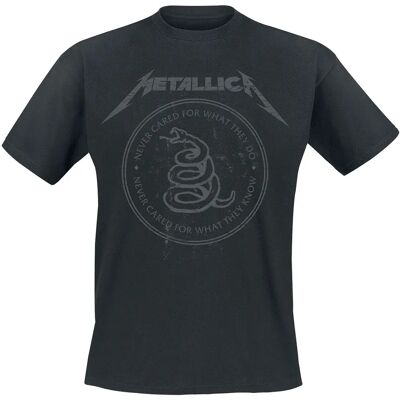 Metallica Snake Ring Tonal musta lyhythihainen T-paita - T-Paita Metallica Snake Ring Tonal musta lyhythihainen T-paita - T-Paita