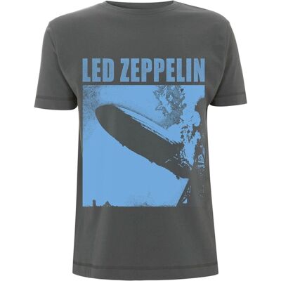 Led Zeppelin LZ1 Grå Kortärmad Band T-Shirt - Rock Led Zeppelin LZ1 Grå Kortärmad Band T-Shirt - Rock