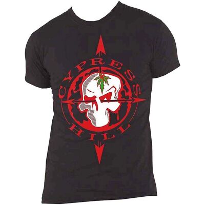 Cypress Hill Skalle Kompass Svart Small - T-shirt Cypress Hill Skalle Kompass Svart Small - T-shirt