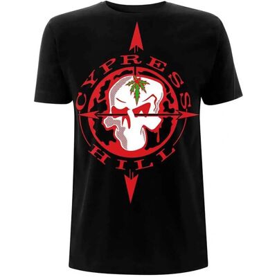 Cypress Hill Skalle Kompass Svart Stor - T-shirt Cypress Hill Skalle Kompass Svart Stor - T-shirt