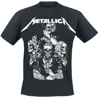 Metallica S&M2 Skull Smoking - Schwarzes T-Shirt - Herren Metallica S&M2 Skull Smoking - Schwarzes T-Shirt - Herren