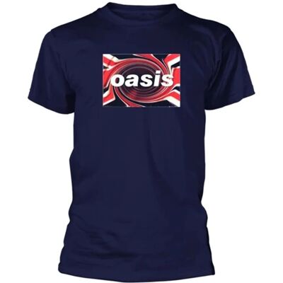 Oasis Blå Union Jack T-Shirt - T-Shirt Oasis Blå Union Jack T-Shirt - T-Shirt