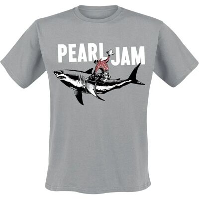 Pearl Jam Shark Cowboy T-paita M-XXL - Mies Pearl Jam Shark Cowboy T-paita M-XXL - Mies
