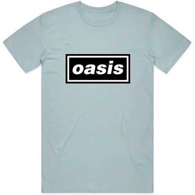 Oasis Decca Logo Ljusblå T-Shirt - T-Shirt Oasis Decca Logo Ljusblå T-Shirt - T-Shirt