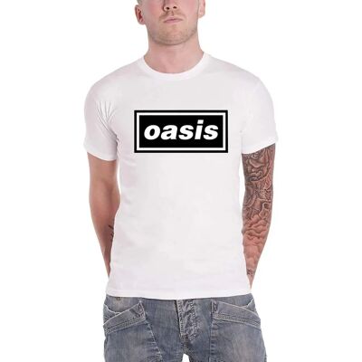 Oasis Decca Logo Vit T-shirt - Unisex Oasis Decca Logo Vit T-shirt - Unisex