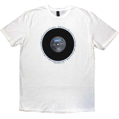 Oasis Live Forever Single Vit T-shirt - T-shirt Oasis Live Forever Single Vit T-shirt - T-shirt