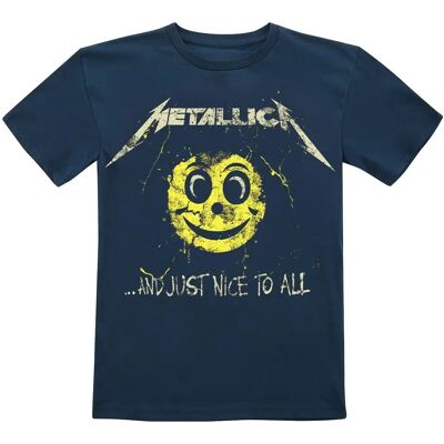 Metallica Kids - Unisex T-paita - 98-128 - Meriharmai - Puuvilla Metallica Kids - Unisex T-paita - 98-128 - Meriharmai - Puuvilla