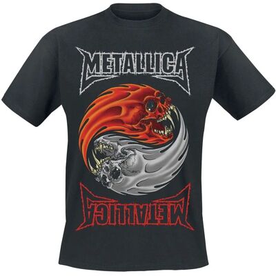 Metallica Yin Yang T-Shirt - Unisex Svart Medium Metallica Yin Yang T-Shirt - Unisex Svart Medium