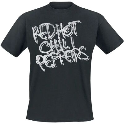 HeyRusty Red Hot Chili Peppers - Black Logo T-shirt - Rock Type HeyRusty Red Hot Chili Peppers - Black Logo T-shirt - Rock Type