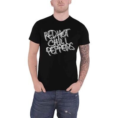 HeyRusty Röd Hot Chili Peppers Svart Vitt Logo XL - T-shirt HeyRusty Röd Hot Chili Peppers Svart Vitt Logo XL - T-shirt