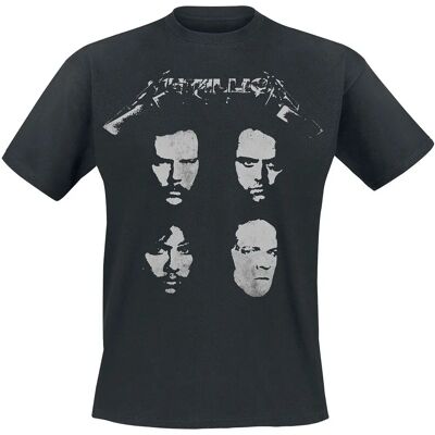 T-Shirt Metallica 4 Faces - Manches courtes - Noir - Unisexe - Publicité T-Shirt Metallica 4 Faces - Manches courtes - Noir - Unisexe - Publicité