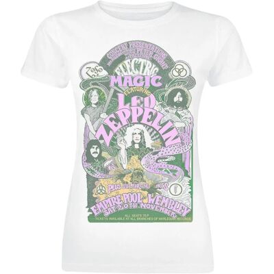 Led Zeppelin Electric Magic White T-Shirt - T-Shirt Led Zeppelin Electric Magic White T-Shirt - T-Shirt