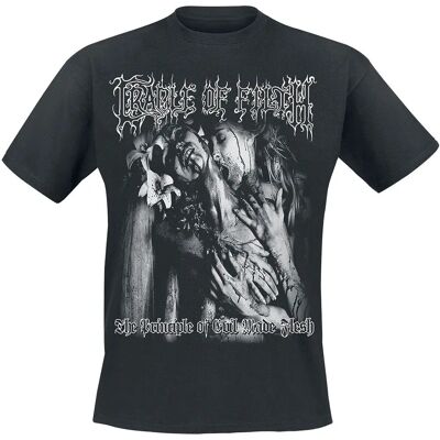 Svart T-shirt Cradle Of Filth gotisk metalband Svart T-shirt Cradle Of Filth gotisk metalband
