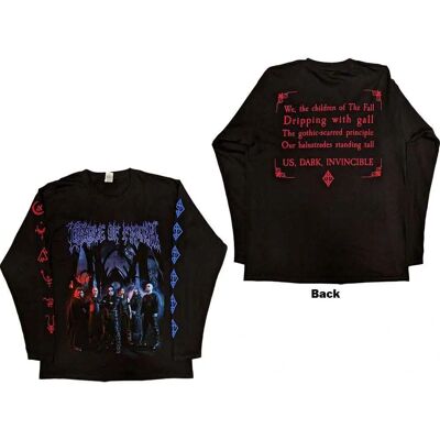 Cradle Of Filth - Svart XXL långärmad T-shirt med bandlogga Cradle Of Filth - Svart XXL långärmad T-shirt med bandlogga