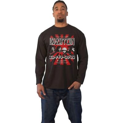 Led Zeppelin Long Sleeve T-Shirt - Japanese Burst - T-Shirt Led Zeppelin Long Sleeve T-Shirt - Japanese Burst - T-Shirt