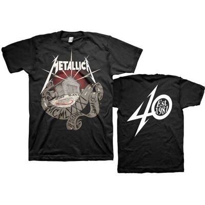 Metallica Unisex 40th Anniversary Garage T-Shirt - T-Shirt Metallica Unisex 40th Anniversary Garage T-Shirt - T-Shirt