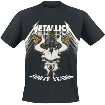Metallica 40-års unisex T-shirt Svart Metallica 40-års unisex T-shirt Svart