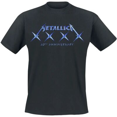 Metallica 40 XXXX Black T-Shirt - T-Shirt Metallica 40 XXXX Black T-Shirt - T-Shirt