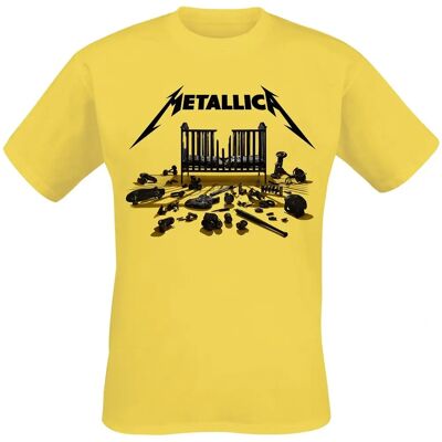 Metallica M72 Kortermet T-Skjorte - Gul - Offisiell Merchandise Metallica M72 Kortermet T-Skjorte - Gul - Offisiell Merchandise