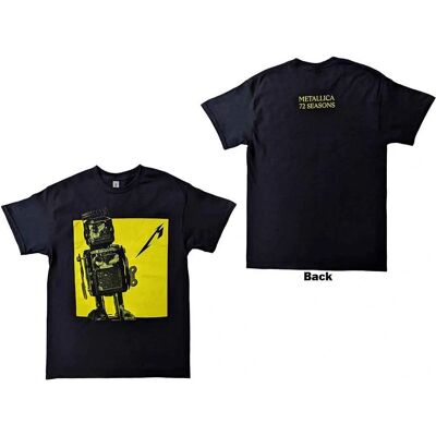 Metallica 72 Seasons Burnt Robot Unisex T-Shirt - T-Shirt Metallica 72 Seasons Burnt Robot Unisex T-Shirt - T-Shirt