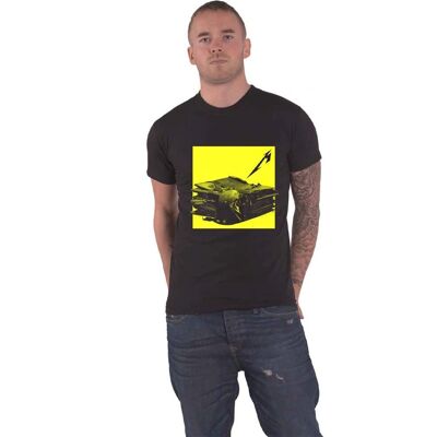 Metallica Unisex T-Shirt - 72 Seasons Burnt Vinyl - Stor Metallica Unisex T-Shirt - 72 Seasons Burnt Vinyl - Stor