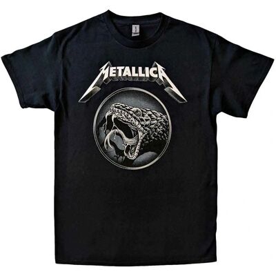Metallica Unisex T-Shirt - Black Album Poster - T-Shirt Metallica Unisex T-Shirt - Black Album Poster - T-Shirt