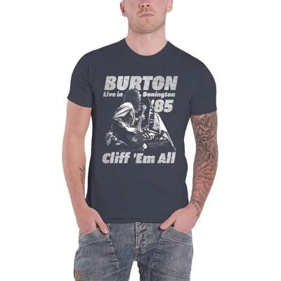Cliff Burton XXL Retro Flagg T-Shirt - T-Shirt Cliff Burton XXL Retro Flagg T-Shirt - T-Shirt