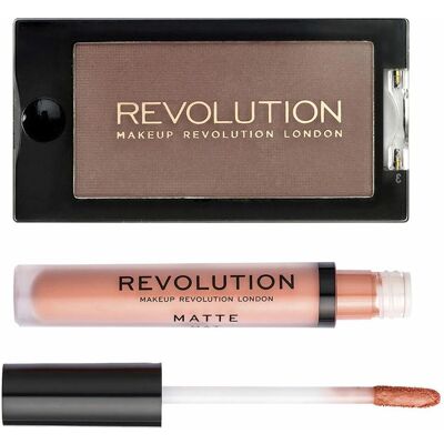 Set di Ombretti e Rossetto Revolution Make Up - Unisex Set di Ombretti e Rossetto Revolution Make Up - Unisex