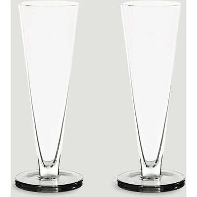 Tom Dixon Puck Champagneglass - Sett med 2 - Glass Tom Dixon Puck Champagneglass - Sett med 2 - Glass