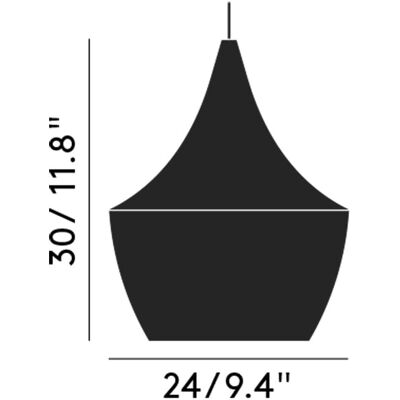 Tom Dixon Beat Fat Pendelleuchte - Brushed - LED 3W - Pendellampe Tom Dixon Beat Fat Pendelleuchte - Brushed - LED 3W - Pendellampe