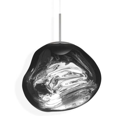 Lampada a sospensione Melt di Tom Dixon - Argento - Forma organica - LED - 50cm Lampada a sospensione Melt di Tom Dixon - Argento - Forma organica - LED - 50cm