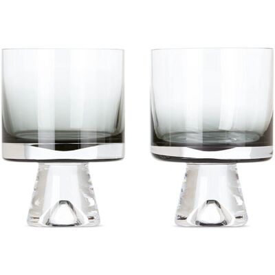 Tom Dixon Svart Tank Low Ball Glass Sett - Set med 2 - Svart - Glass Tom Dixon Svart Tank Low Ball Glass Sett - Set med 2 - Svart - Glass