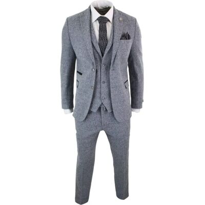 Truclothing Men's Tweed Suit - Vintage Retro - Grey - 44 Truclothing Men's Tweed Suit - Vintage Retro - Grey - 44