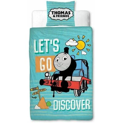 Thomas & Friends Discover Junior Toddler Duvet Cover Set - Blue Thomas & Friends Discover Junior Toddler Duvet Cover Set - Blue