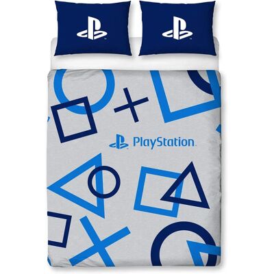 PlayStation Blue Double Duvet Cover Set - Official Merchandise PlayStation Blue Double Duvet Cover Set - Official Merchandise