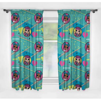 L.O.L. Surprise! LOL Model Turquoise Pink Yellow Curtains - Curtains L.O.L. Surprise! LOL Model Turquoise Pink Yellow Curtains - Curtains