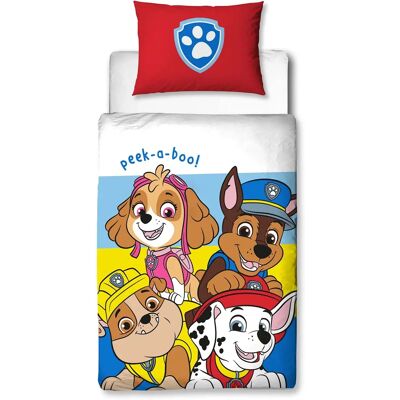 PAW Patrol Pupster peuterdekbedovertrek 120 x 150 cm - Antraciet PAW Patrol Pupster peuterdekbedovertrek 120 x 150 cm - Antraciet