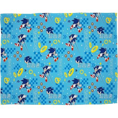 Sonic The Hedgehog Geo Design Fleece Blanket - Blanket Sonic The Hedgehog Geo Design Fleece Blanket - Blanket