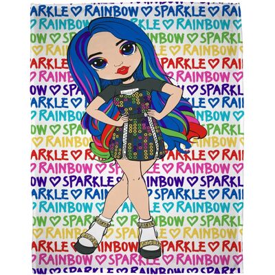 Rainbow High Official Fleece Throw Rainbow Design - Blanket Rainbow High Official Fleece Throw Rainbow Design - Blanket