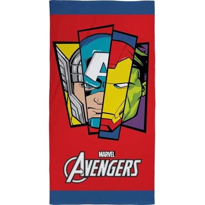 Asciugamano con badge degli Avengers Marvel 100% cotone - Asciugamano Asciugamano con badge degli Avengers Marvel 100% cotone - Asciugamano