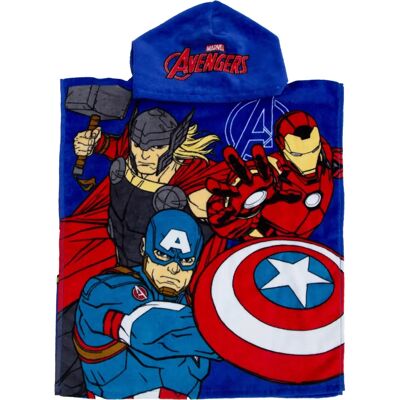 Marvel Avengers Lets Go Hooded Towel Poncho - Superhero Beachwear Marvel Avengers Lets Go Hooded Towel Poncho - Superhero Beachwear