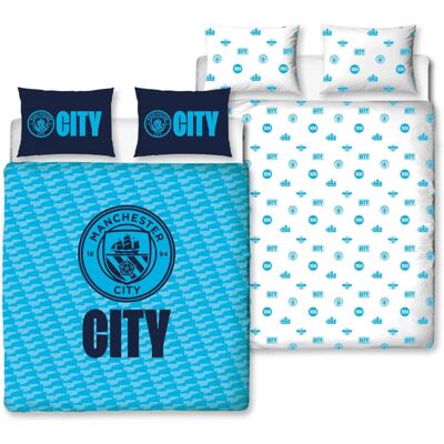 Zestaw poszewek na kołdrę i poduszkę Manchester City FC podwójny Zestaw poszewek na kołdrę i poduszkę Manchester City FC podwójny